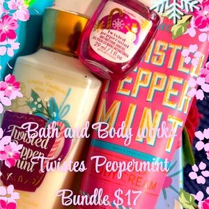 Bath and Body Works Peppermint duo